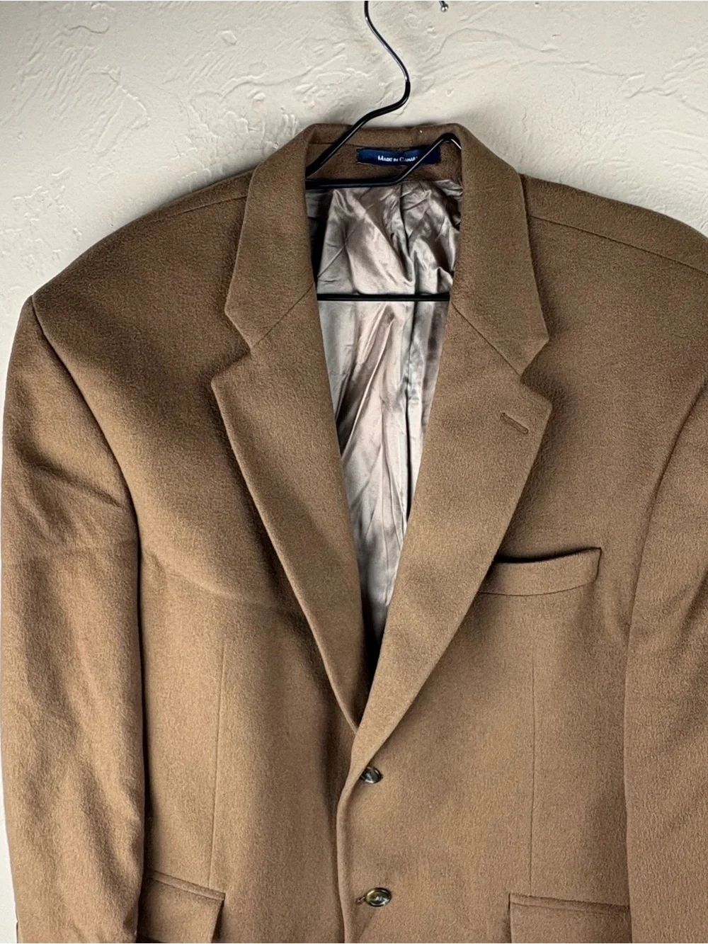 Ralph Lauren Brown Tan 100% Cashmere Sport Coat Blazer Jacket Mens size 46R